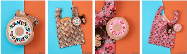 Monchhichi x Randy's Donuts 에코백 참