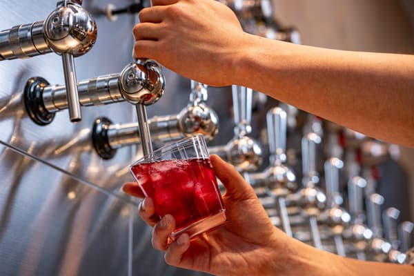 Tap cocktails, a first in Kyushu