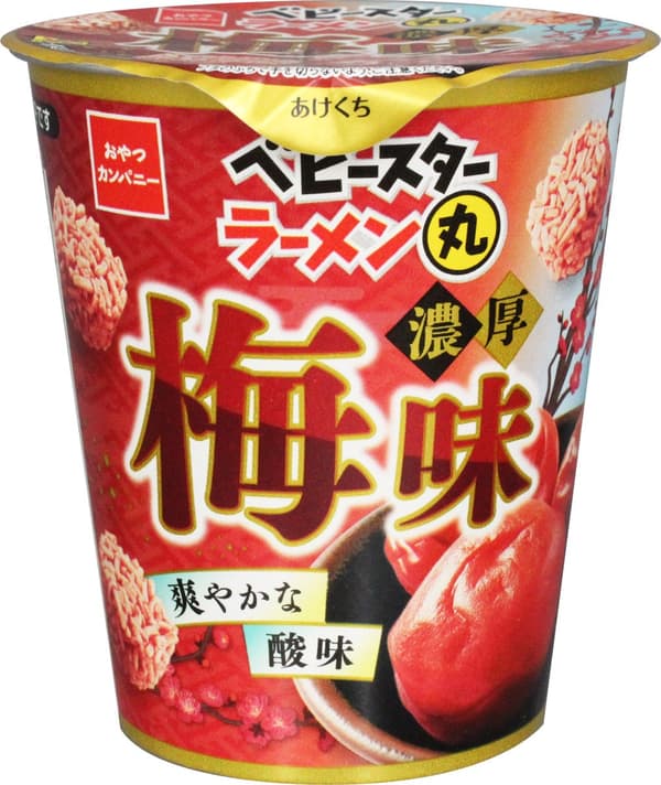 美味棒拉面丸 浓郁梅子味 产品包装