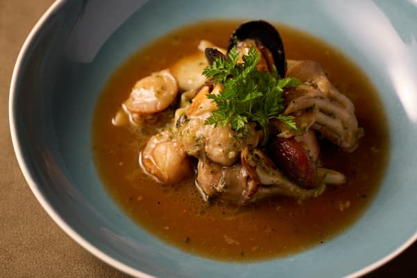 Shellfish and Mushroom Fricassee