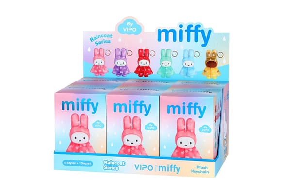 รายละเอียดผลิตภัณฑ์พวงกุญแจตุ๊กตา Miffy ชุดกันฝนจาก VIPO