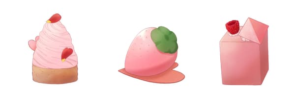 ROSY MOMENTS dessert lineup