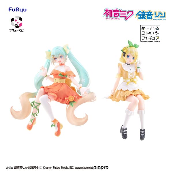 Double Get奖：初音未来 & 镜音铃 泡面盖手办