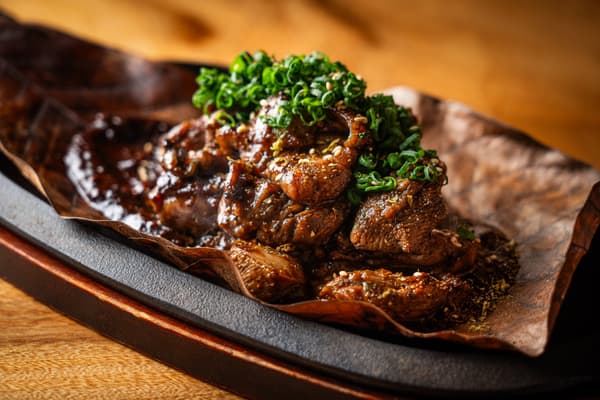 Miyazaki Jidokko chicken, charcoal-grilled with sansho hoba miso