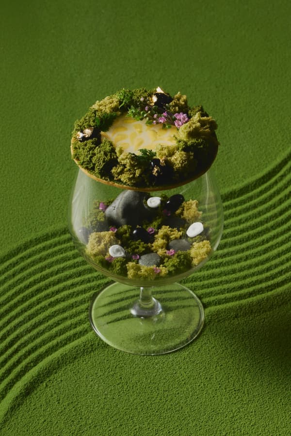 箱庭芭菲——抹茶和柚子玻璃盆景