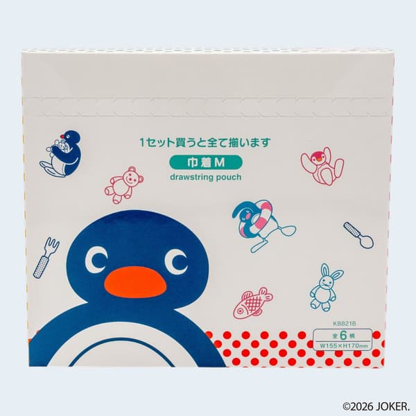Random Lunch Drawstring Pouch M BOX Pingu