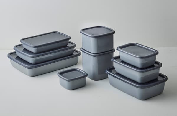 Noda Horo 珐琅容器 + 灰色，1,375日元起