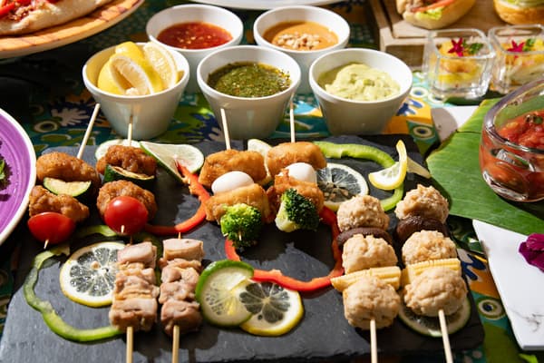 Pinchos ala Sate dengan Saus Celup