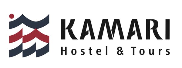 KAMARI Hostel & Tours logo, designed by asobis.