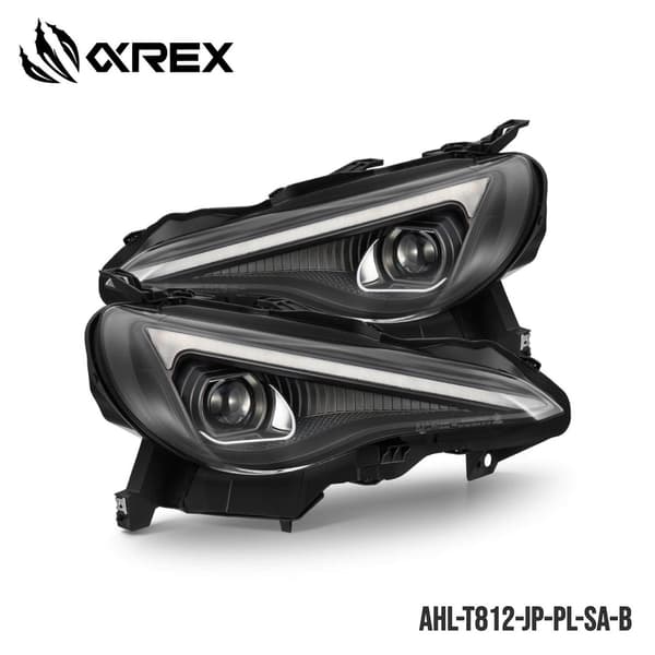 Faros de proyector LED LUXX de AlphaRex en color Black, número de pieza AHL-T812-JP-PL-SA-B