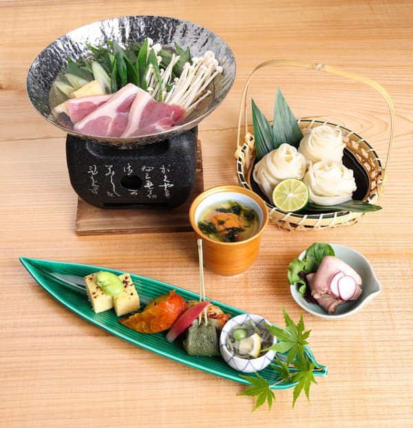 Duck shabu-shabu gozen