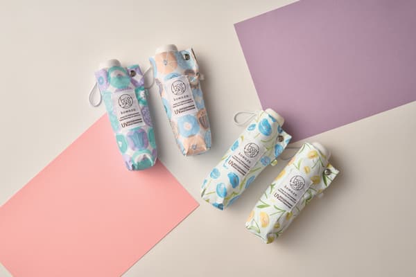 5段折叠伞使用中