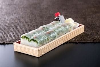 Makizushi ikan buntal harimau ternak, gambar item pesan bawa yang memenuhi syarat