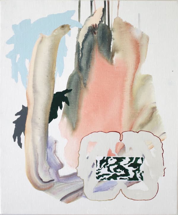 《海豚 (iruka) #1》/ 布面丙烯 / 455 x 380mm / 2024