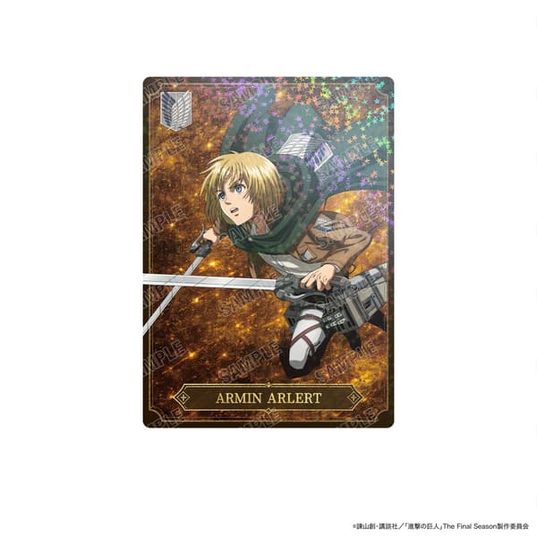 Diseño 4 de tarjeta coleccionable de colaboración del anime de TV Attack on Titan