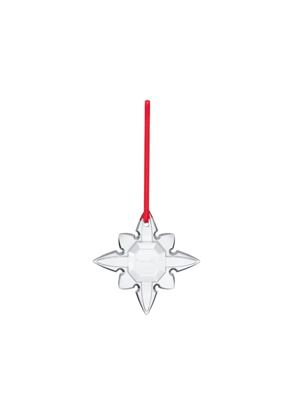 Ornamen Natal Octogone warna bening