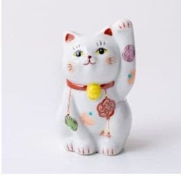 Mini Maneki-neko, Left Hand, Mizuhiki, Yui, Red