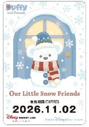 Pase gratuito de Disney Resort Line con diseño de Our Little Snow Friends