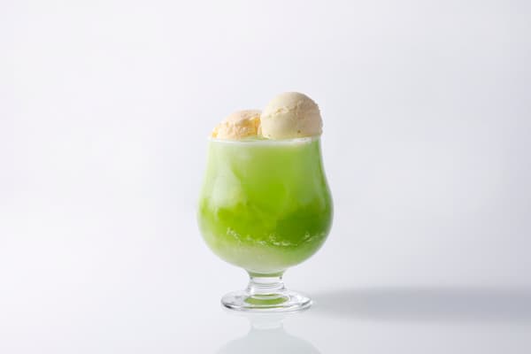 New Mask Melon Soda at Hotel New Otani Tokyo