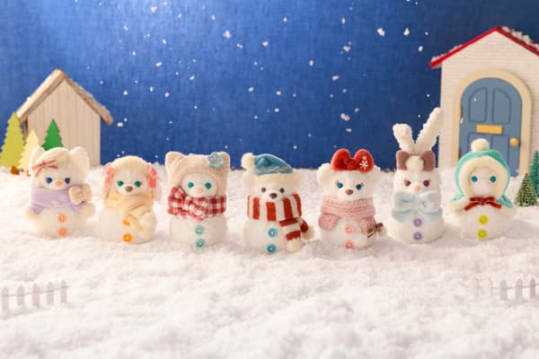 Amuletos de peluche de muñeco de nieve inspirados en Duffy and Friends