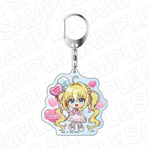 Mermaid Melody Pichi Pichi Pitch Luchia Birthday Party hologram keychain