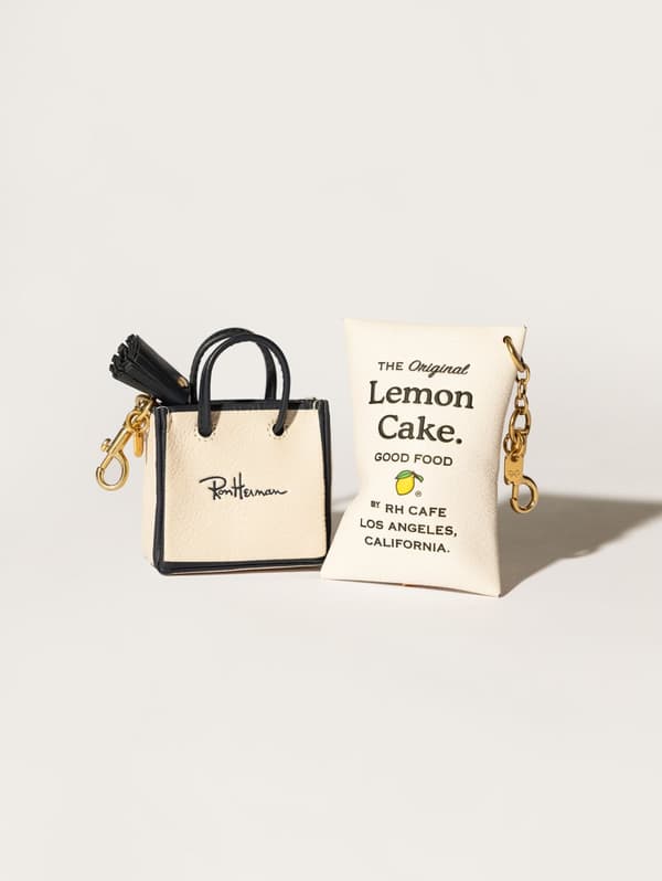 Shopping Bag Charm and Lemon Cake Charm