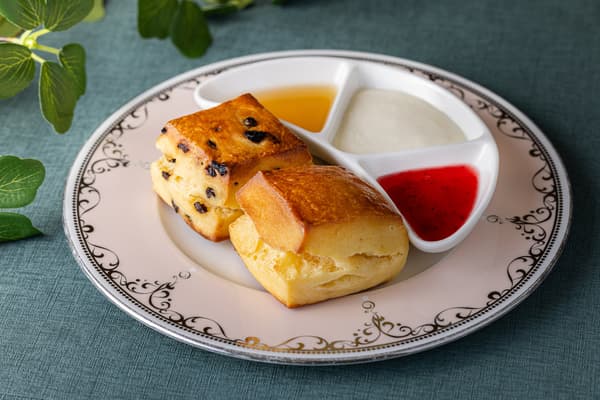 Hotel-made scones