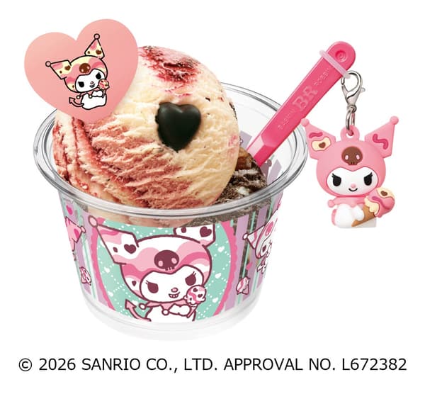 Cup Ganda Spesial Kuromi dengan Gantungan Sendok