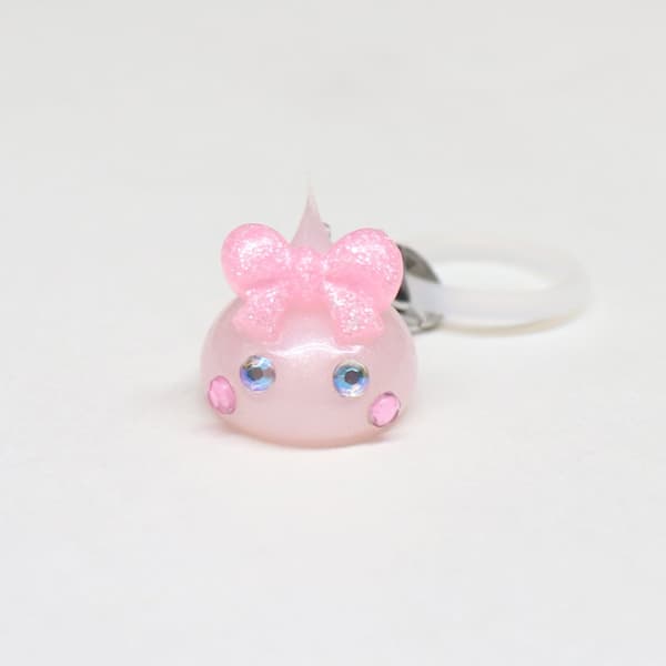 Pink Pearl marker keychain