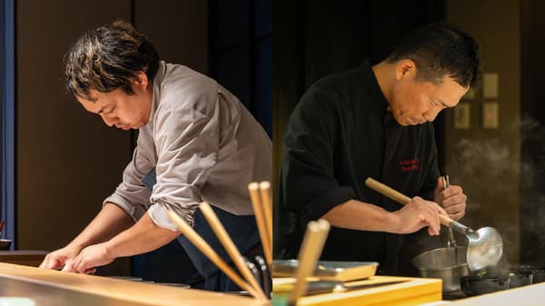 Chef Toshiyuki Matsuoka (izquierda) y chef Shota Otaka (derecha)