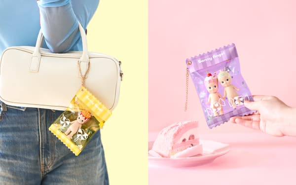 Sonny Angel My Bestie Case used as a bag charm