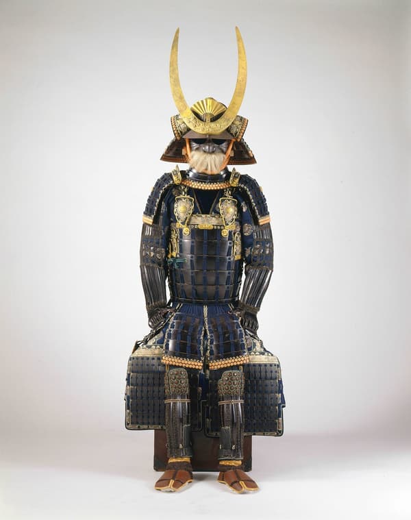 明珍宗泰《紺糸素懸威五枚胴具足（盔甲）》，1844年