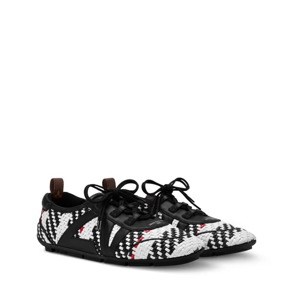 LV Sneakarina braided lamb leather