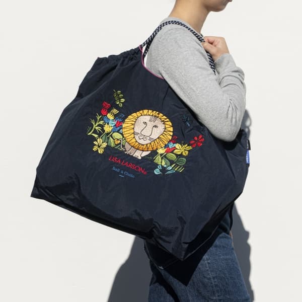 狮子购物袋（海军蓝）L 尺寸