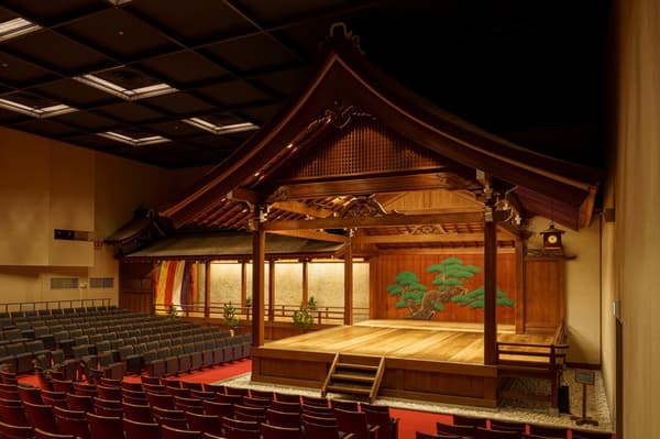 The Noh stage, registered as a Registered Tangible Cultural Property