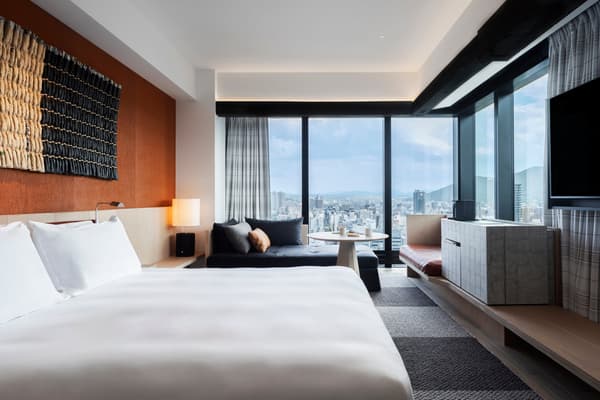 Deluxe room (43 sqm), one of the hotel's varied room types