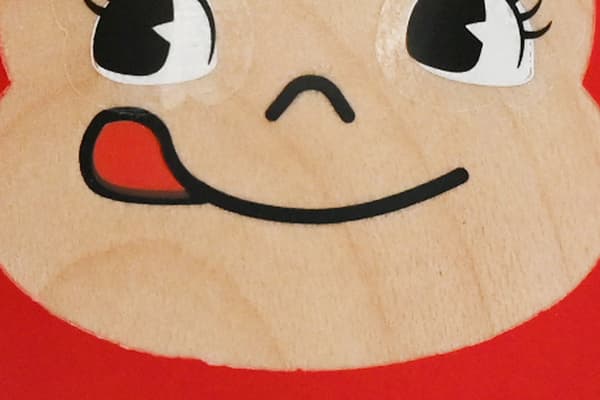 페코짱의 상징인 메롱 디자인