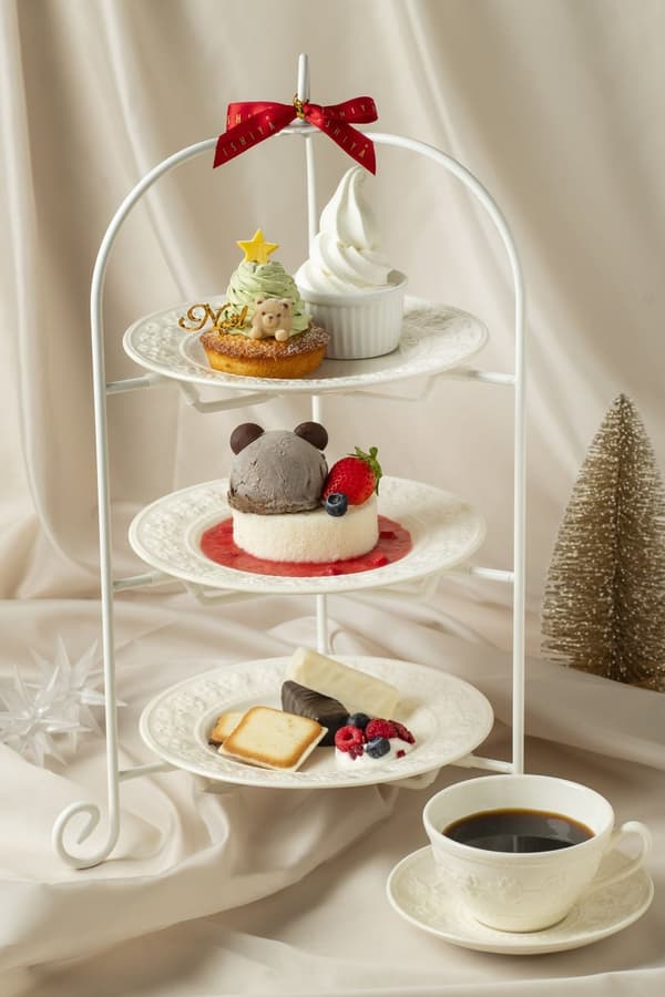 ISHIYA Mankitsu Set, Christmas Bear, Drink Set