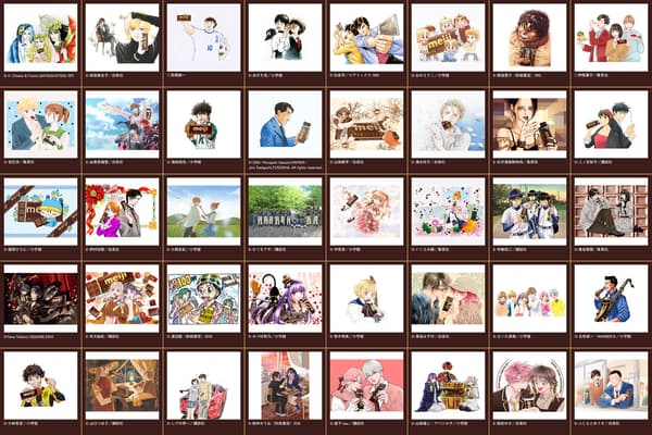 Ilustraciones conmemorativas de los artistas de manga participantes