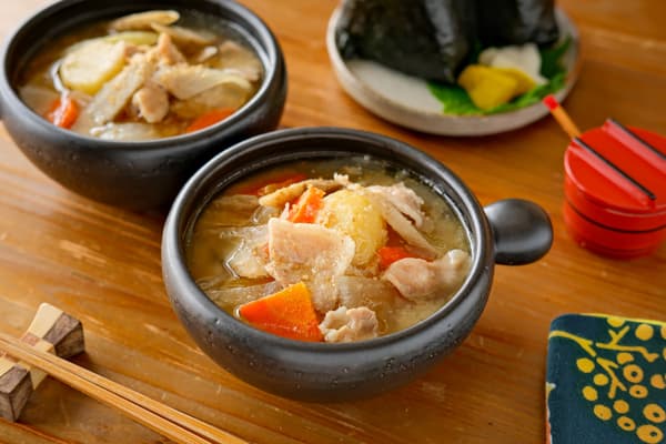 Hearty tonjiru pork miso soup