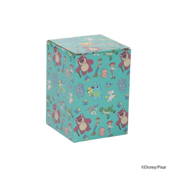 Arte de la caja de regalo con personajes de Toy Story