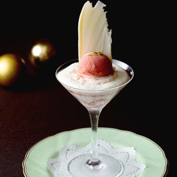 Parfait de pastel de fresas