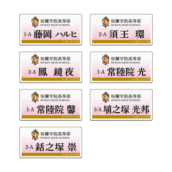 Name badge collection