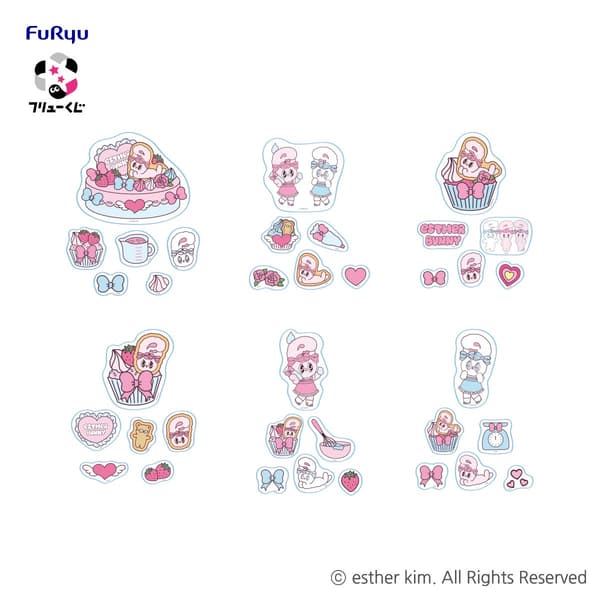 Hadiah G: Set Stiker (6 desain, bisa dipilih / stiker sekitar 6 hingga 7 cm, stiker flake sekitar 2 hingga 3 cm)