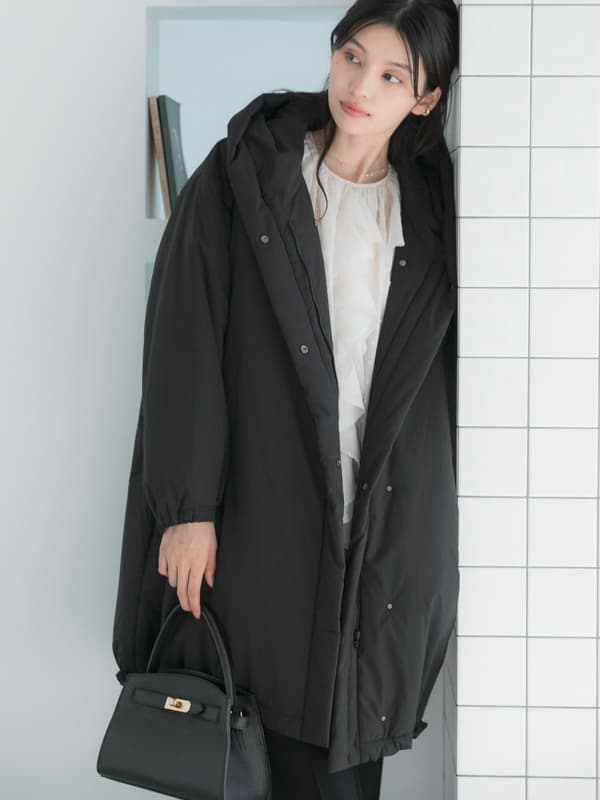 URBAN RESEARCH ROSSO 防潑水鋪棉中長版大衣