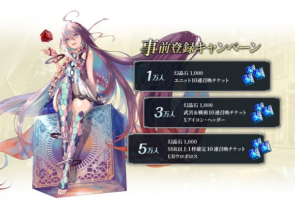 Pre-registration campaign rewards