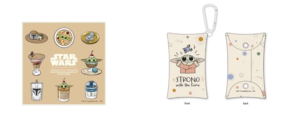 Handkerchief towel and carabiner clear pouch