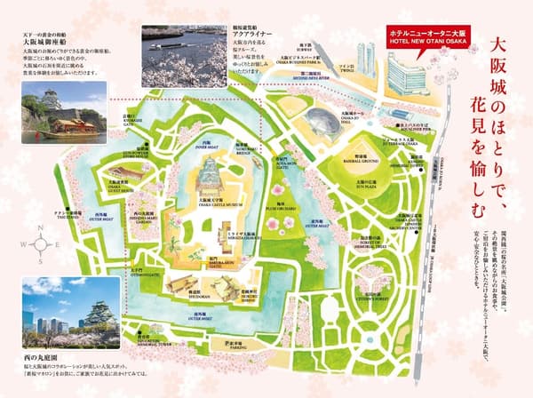 大阪城公园樱花地图