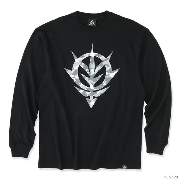 Camiseta de manga larga de Mobile Suit Gundam de STRICT-G NEW YARK, diseño de emblema de camuflaje del Principado de Zeon (1)