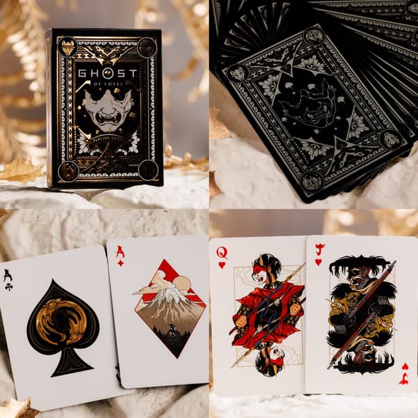 Baraja de cartas de Ghost of Yotei (Edición Negra)